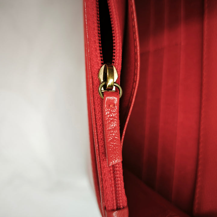 Chanel CC Diagonal Matelassé Cuir de chèvre Wallet on Chain