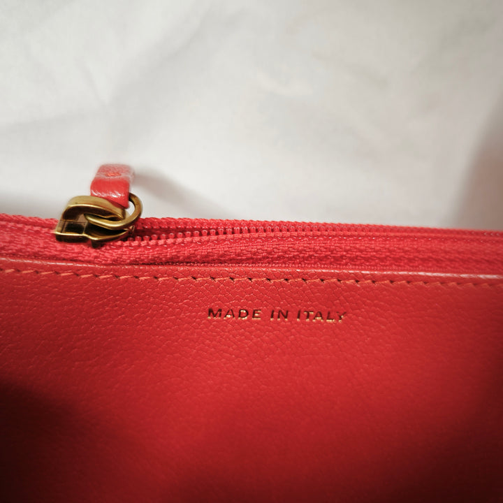 Chanel CC Diagonal Matelassé Cuir de chèvre Wallet on Chain