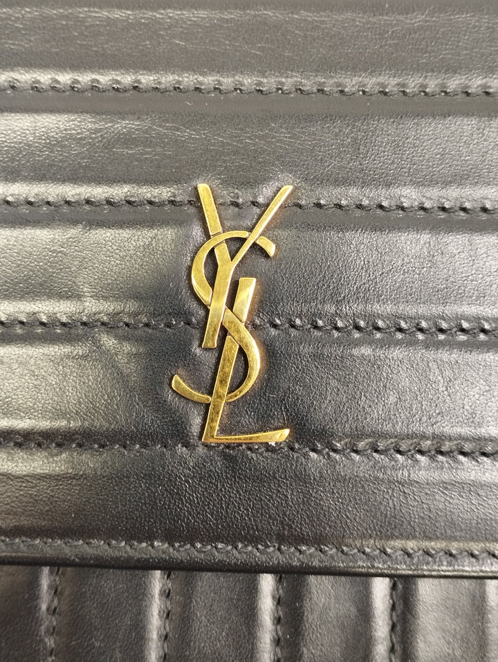 Saint Laurent Quilted Calfskin Victoire Chain Crossbody Bag