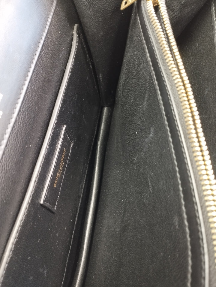 Saint Laurent Quilted Calfskin Victoire Chain Crossbody Bag