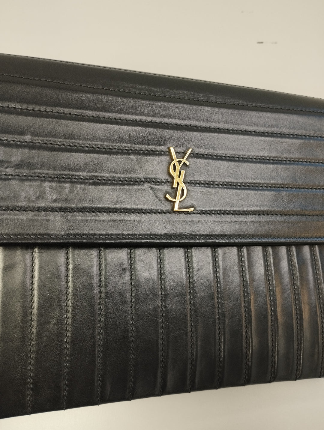 Saint Laurent Quilted Calfskin Victoire Chain Crossbody Bag