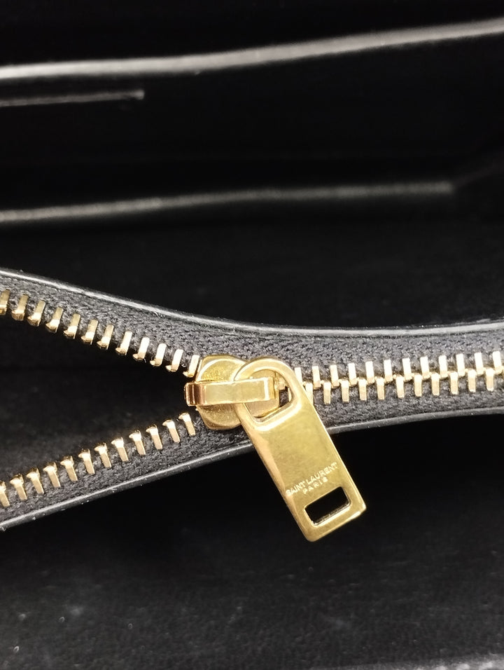 Saint Laurent Quilted Calfskin Victoire Chain Crossbody Bag