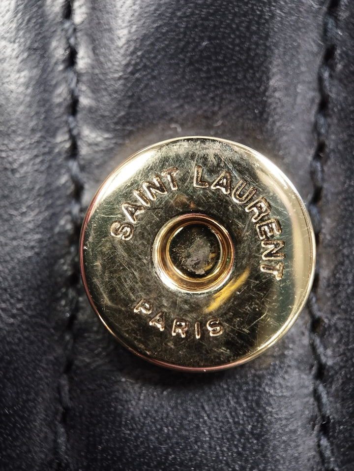 Saint Laurent Quilted Calfskin Victoire Chain Crossbody Bag
