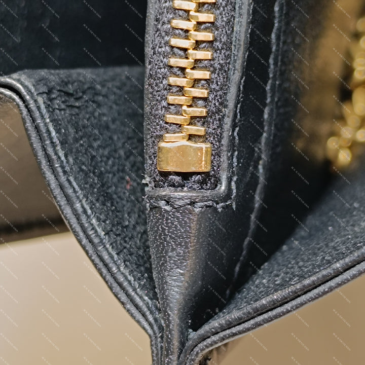 Saint Laurent Quilted Calfskin Victoire Chain Crossbody Bag