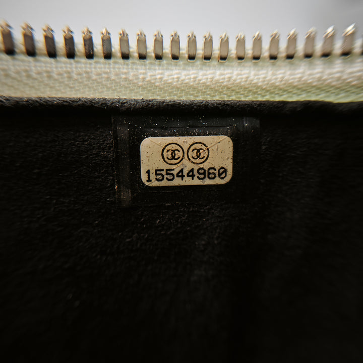 Chanel Large Matelassé Cuir d’agneau anse supérieure Jewelry Boîte avec chaîne