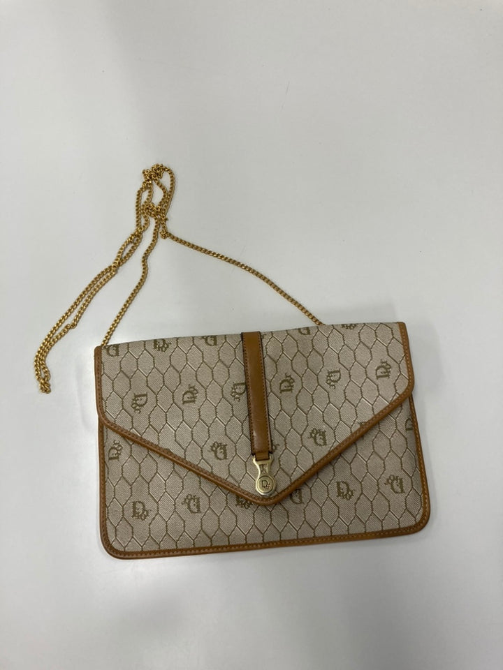 Dior Honeycomb Coated Toile Chain Sac porté croisé