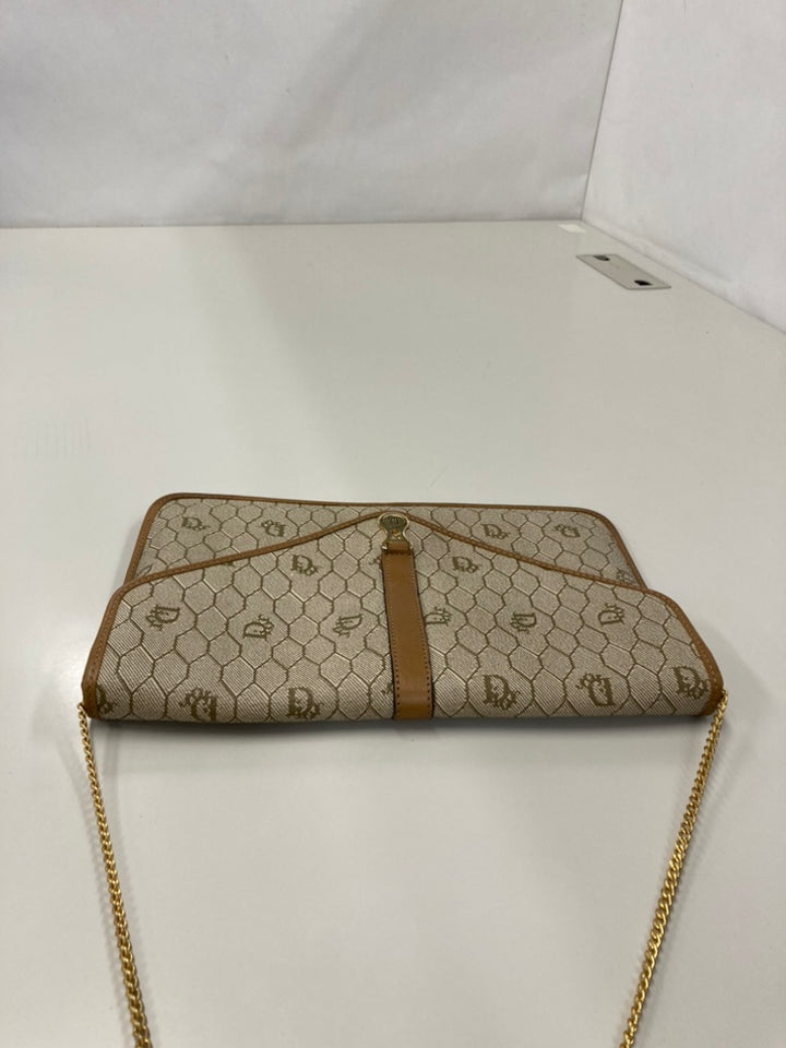 Dior Honeycomb Coated Toile Chain Sac porté croisé