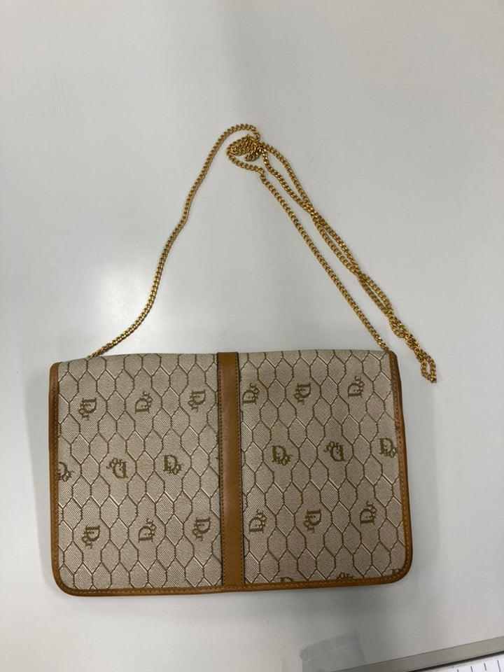 Dior Honeycomb Coated Toile Chain Sac porté croisé