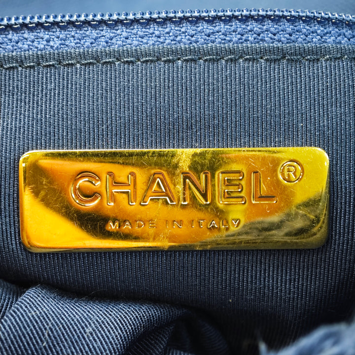 Chanel Medium Canvas and Cotton 19 with flap