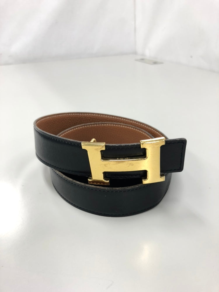 Hermès Box Veau et Togo Constance H Reversible Belt