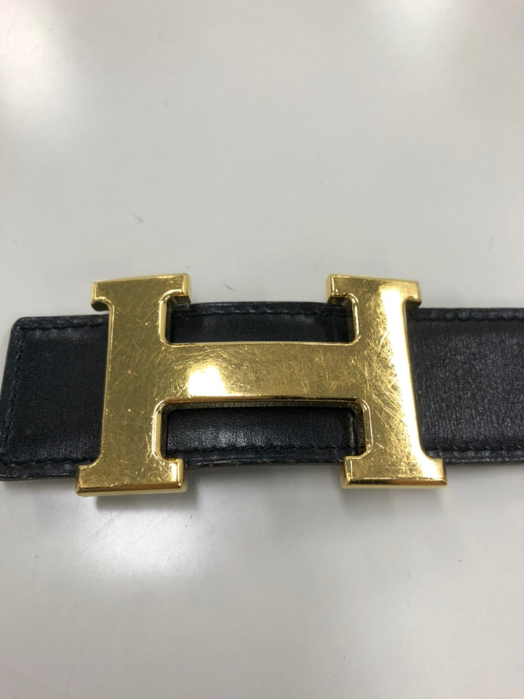 Hermès Box Veau et Togo Constance H Reversible Belt