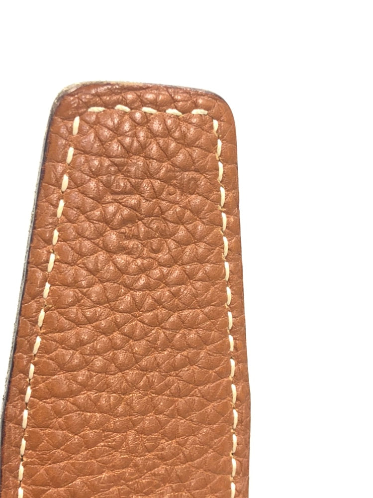 Hermès Box Veau et Togo Constance H Reversible Belt