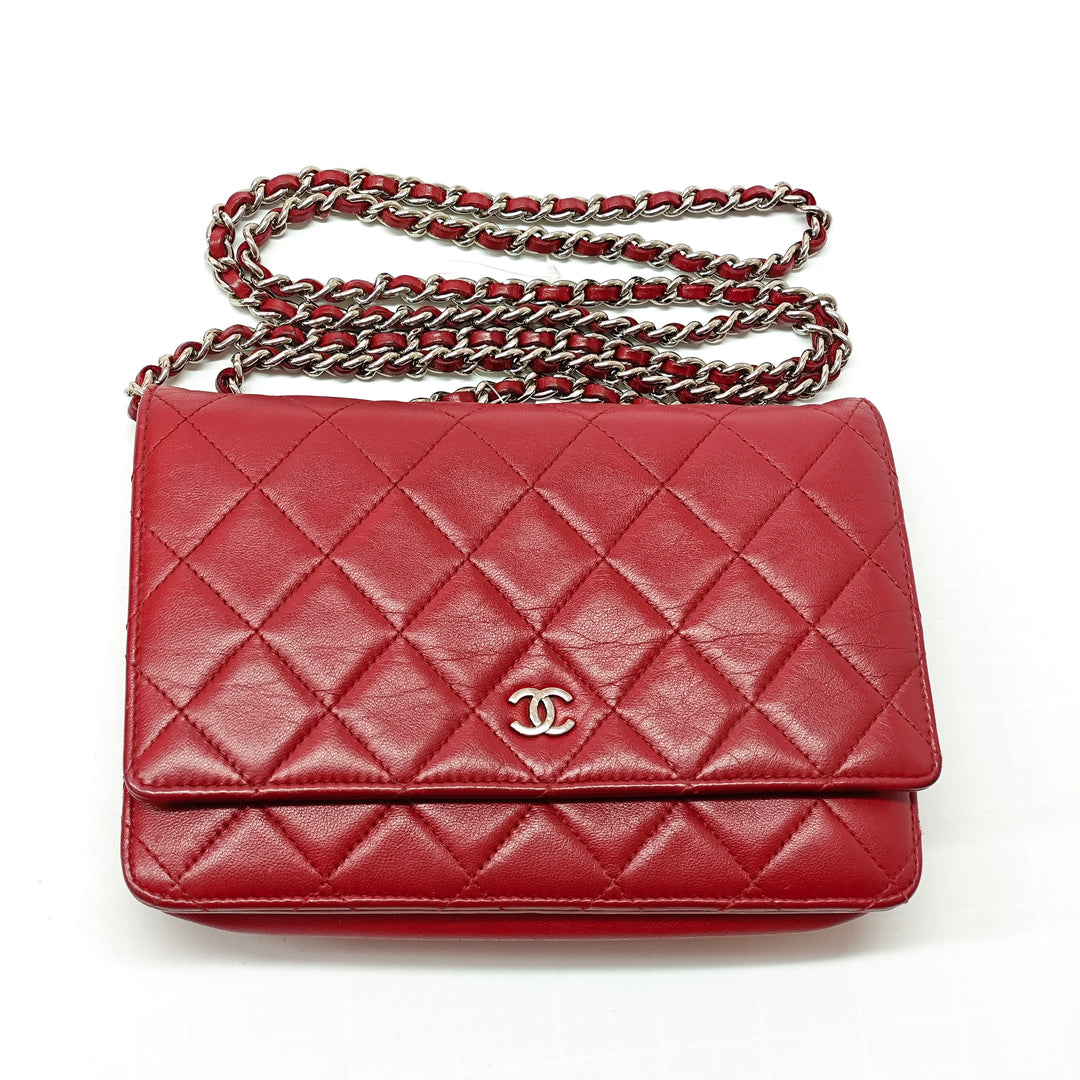 Chanel CC Matelassé Cuir d’agneau Wallet on Chain