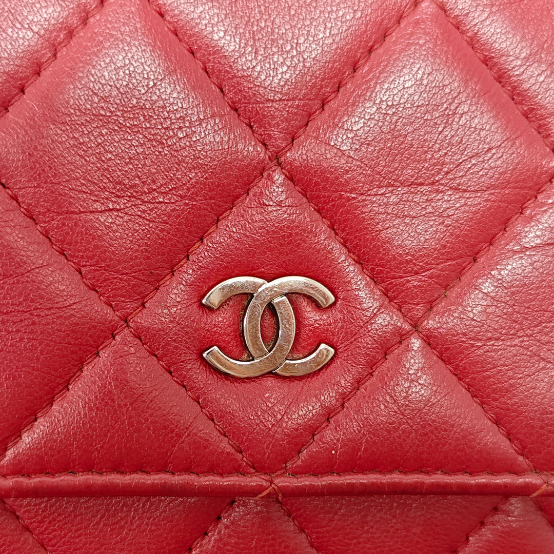Chanel CC Matelassé Cuir d’agneau Wallet on Chain