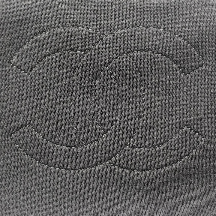 Chanel Jumbo CC Matelassé Jersey et Tweed Chain à rabat
