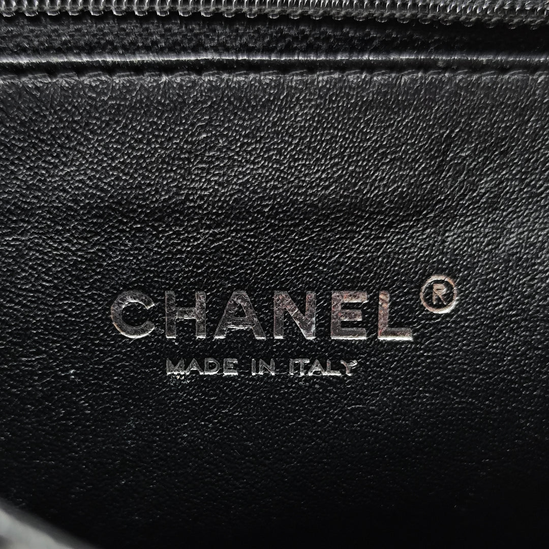 Chanel Jumbo CC Matelassé Jersey et Tweed Chain à rabat