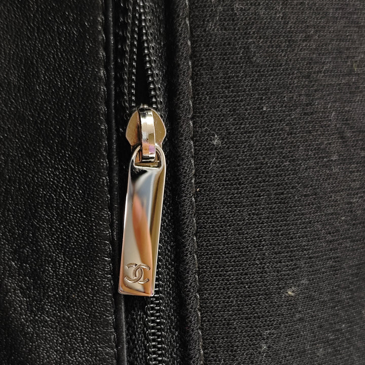 Chanel Jumbo CC Matelassé Jersey et Tweed Chain à rabat