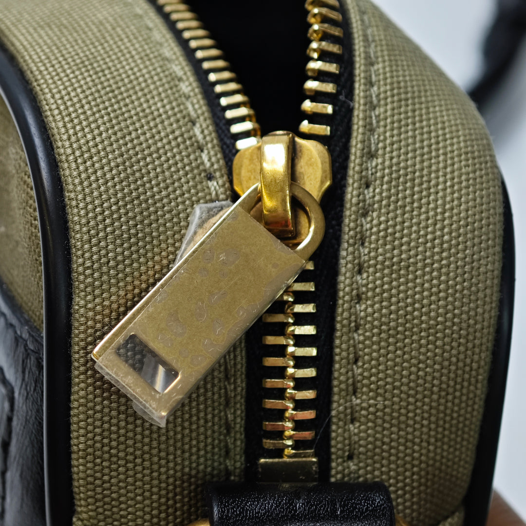 Saint Laurent Small Toile Camp Sac caméra