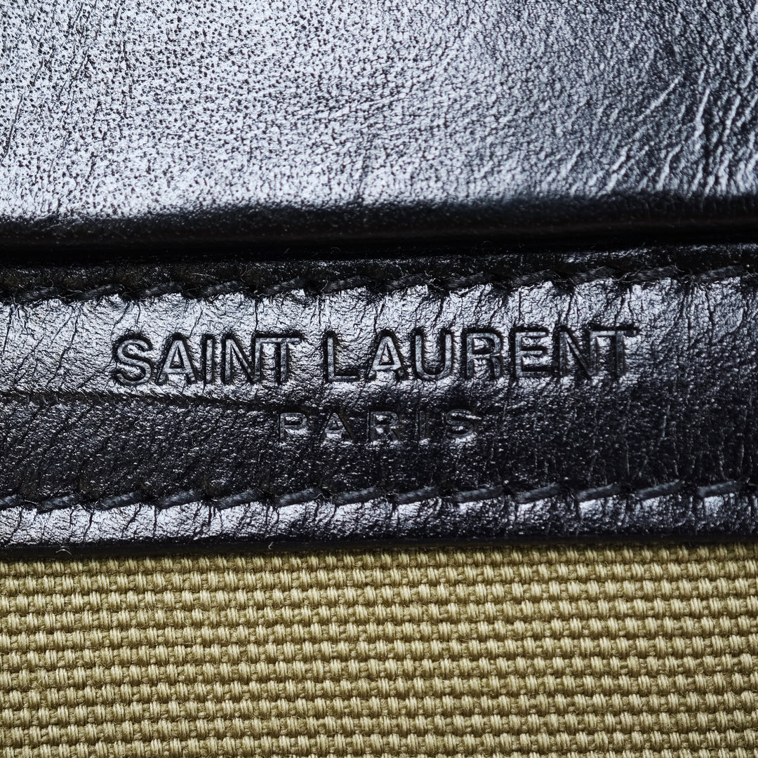Saint Laurent Small Toile Camp Sac caméra