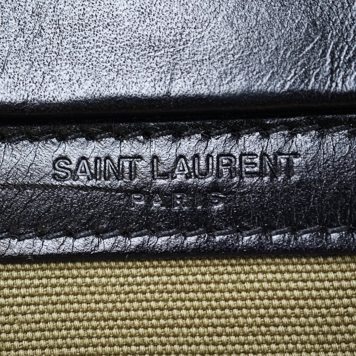 Saint Laurent Small Toile Camp Sac caméra