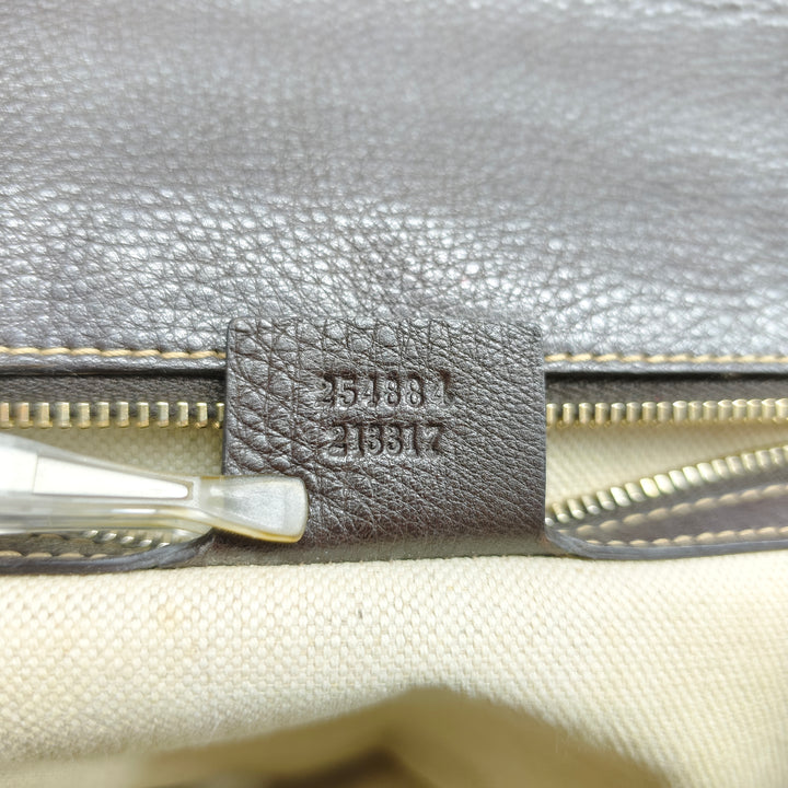 Gucci Medium Diamante Toile New Bamboo Sac