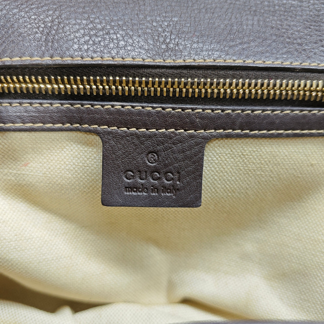 Gucci Medium Diamante Toile New Bamboo Sac