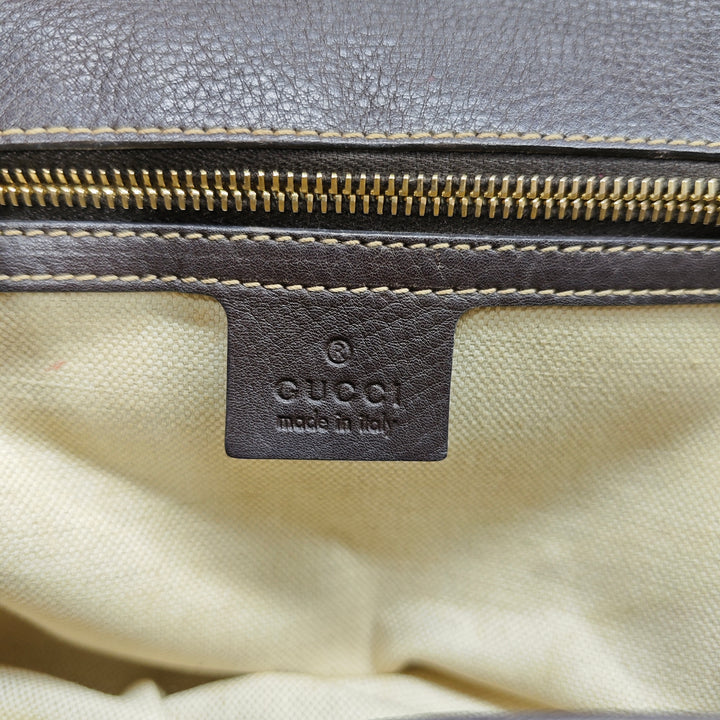 Gucci Medium Diamante Toile New Bamboo Sac
