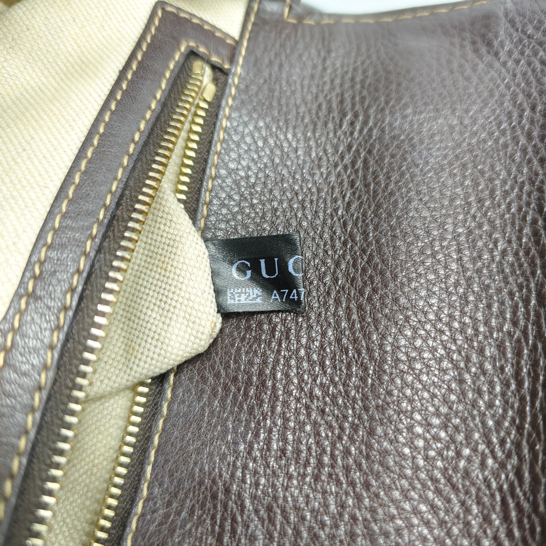 Gucci Medium Diamante Toile New Bamboo Sac