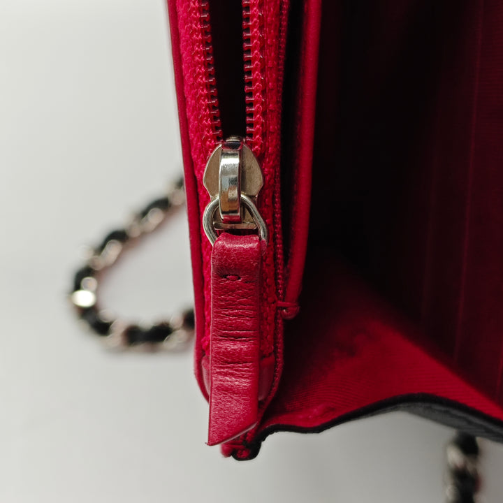Chanel CC Matelassé Cuir d’agneau Wallet on Chain