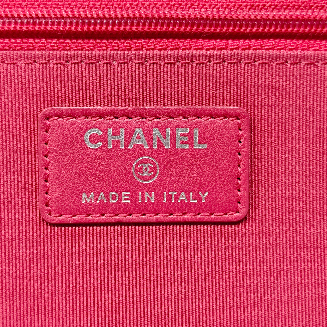 Chanel CC Matelassé Cuir d’agneau Wallet on Chain