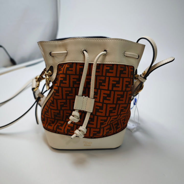 Fendi Mini Zucca Daim Mon Tresor Bucket Sac