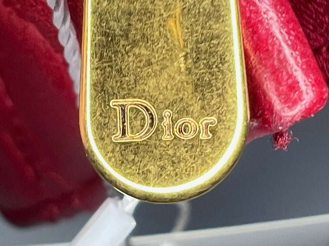 Dior Cuir d’agneau Cannage DiorAddict Wristlet Pochette