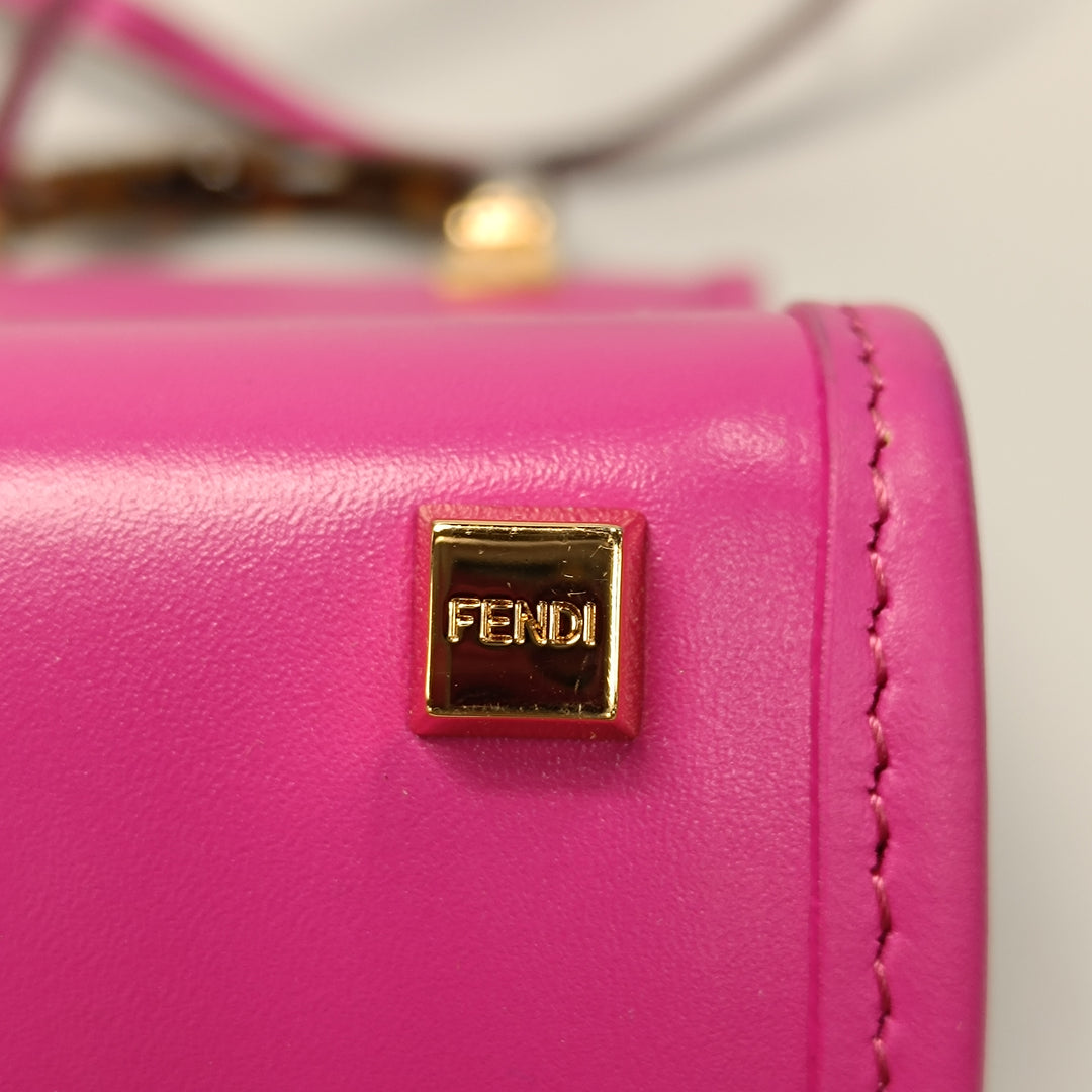 Fendi Mini Cuir Sunshine Shopper Cabas