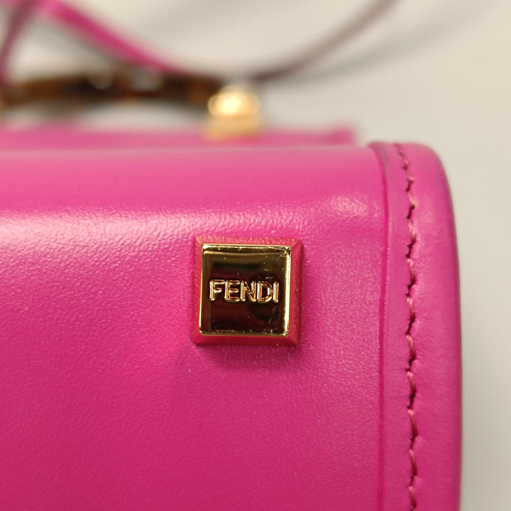 Fendi Mini Cuir Sunshine Shopper Cabas