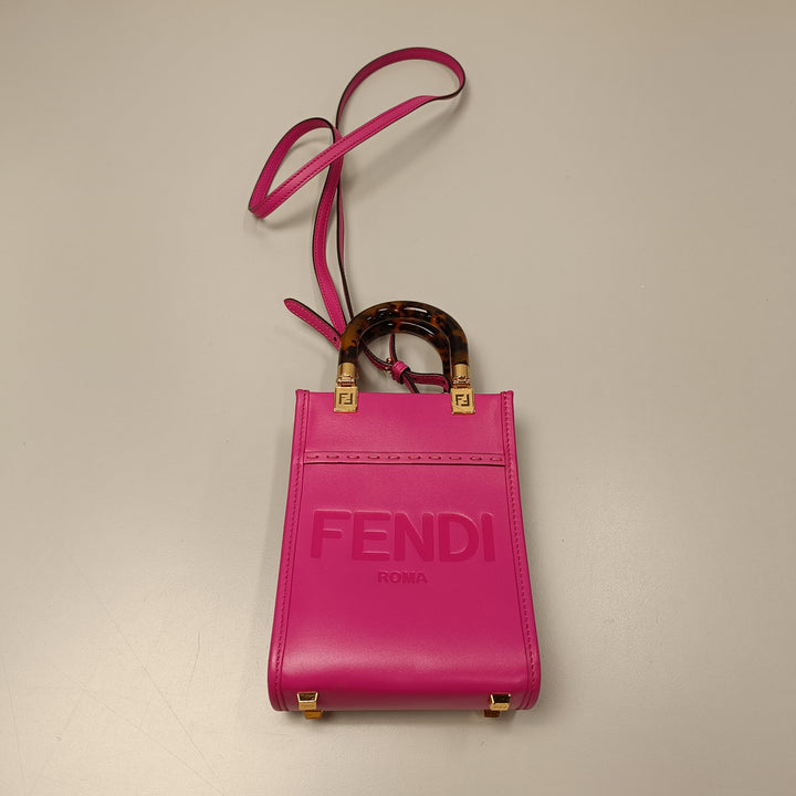 Fendi Mini Cuir Sunshine Shopper Cabas