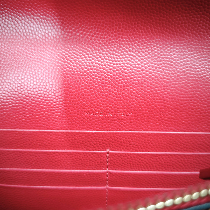 Saint Laurent Grain De Poudre Cassandre Envelope Chain Portefeuille