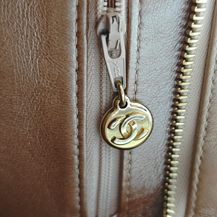 Chanel Cuir d’agneau Medallion Cabas