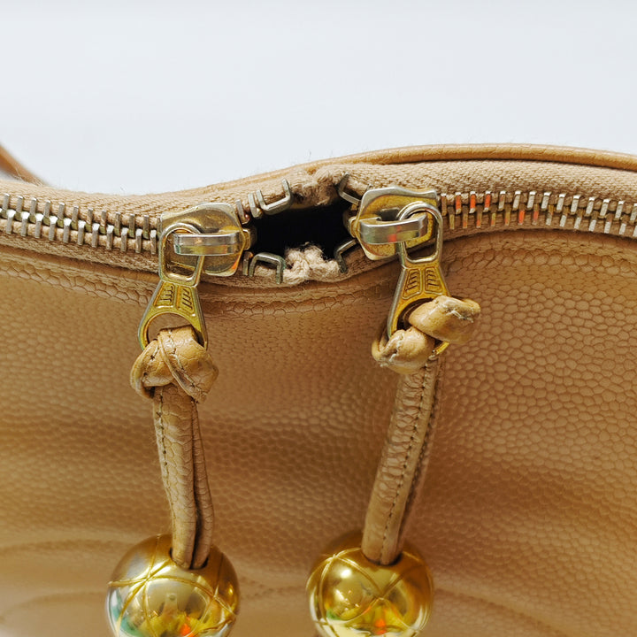 Chanel CC Caviar Two Way Zip Sac bandoulière