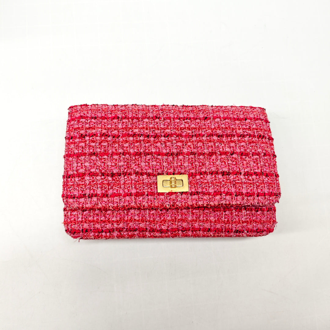 Chanel Matelassé Tweed Reissue 2.55 Wallet on Chain
