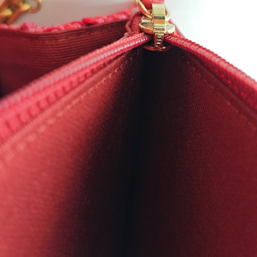 Chanel Matelassé Tweed Reissue 2.55 Wallet on Chain