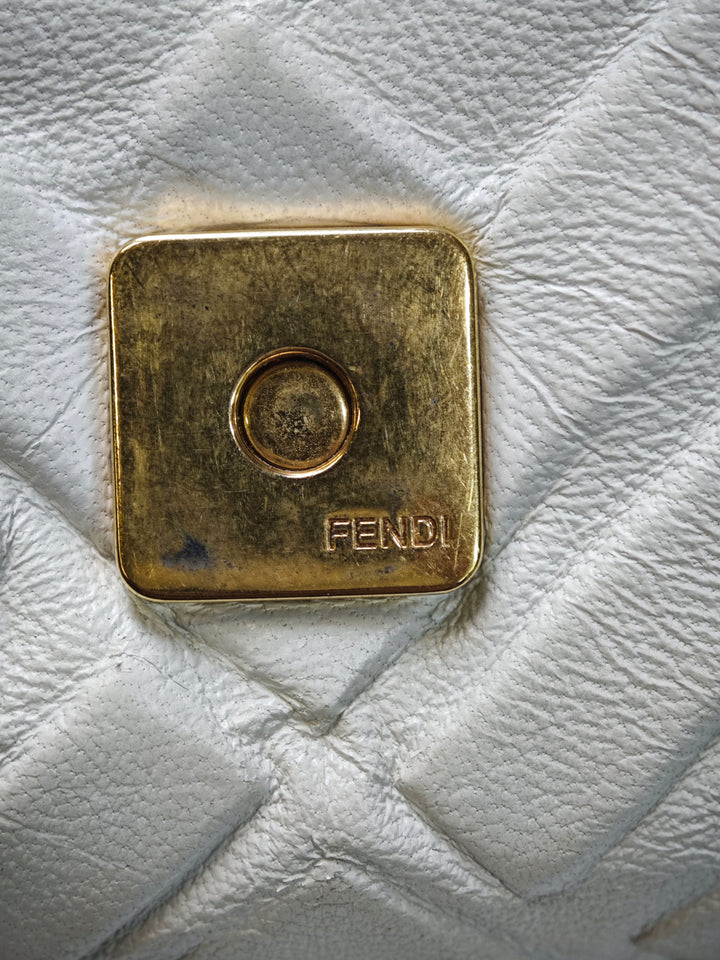 Fendi Zucca embossé Cuir Baguette Sac