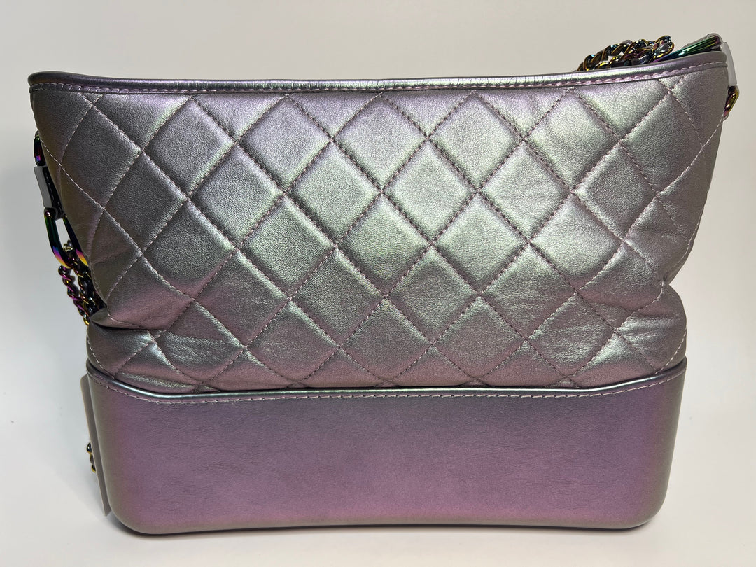 Chanel Medium Iridescent Cuir de veau Gabrielle Sac porté croisé