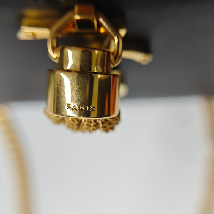 Saint Laurent Small Smooth Cuir de veau Monogram Kate Pompon Sac porté croisé