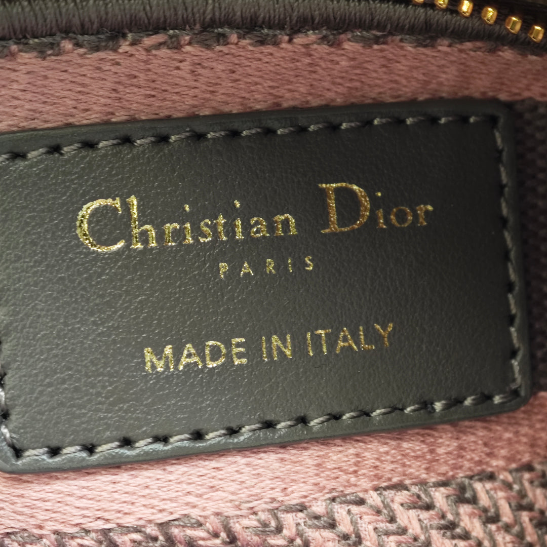 Dior Mini brodé Toile Toile De Jouy Lady D Lite