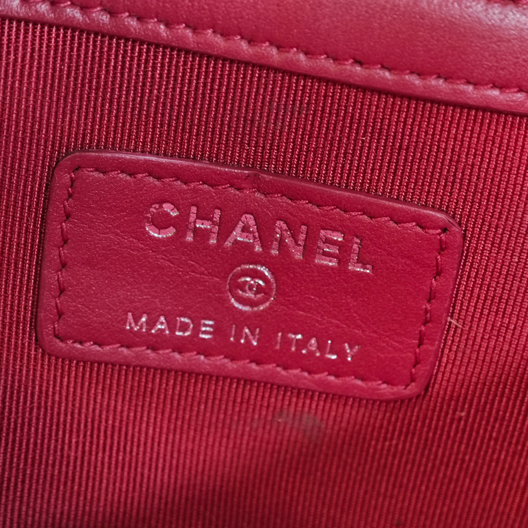 Chanel Large vieilli Cuir de veau Gabrielle O Étui Pochette