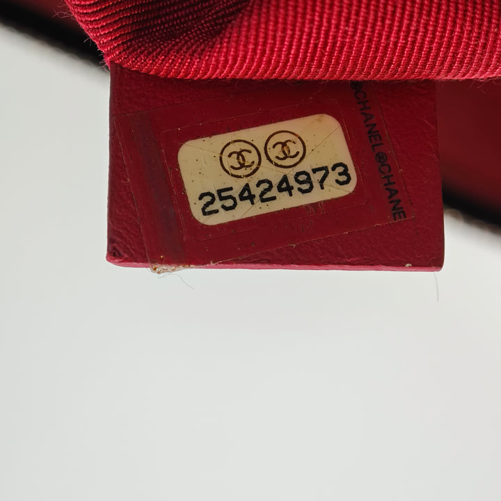 Chanel Large vieilli Cuir de veau Gabrielle O Étui Pochette