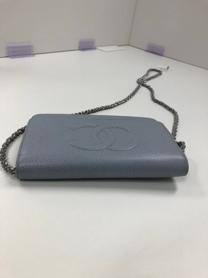Chanel CC Caviar Wallet on Chain