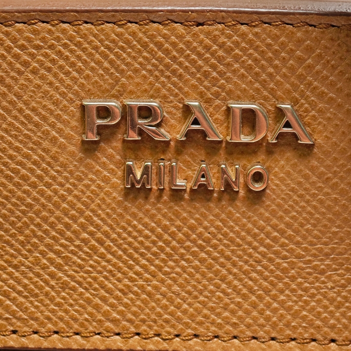 Prada Bicolor Saffiano Cuir à finitions Cuir Sac
