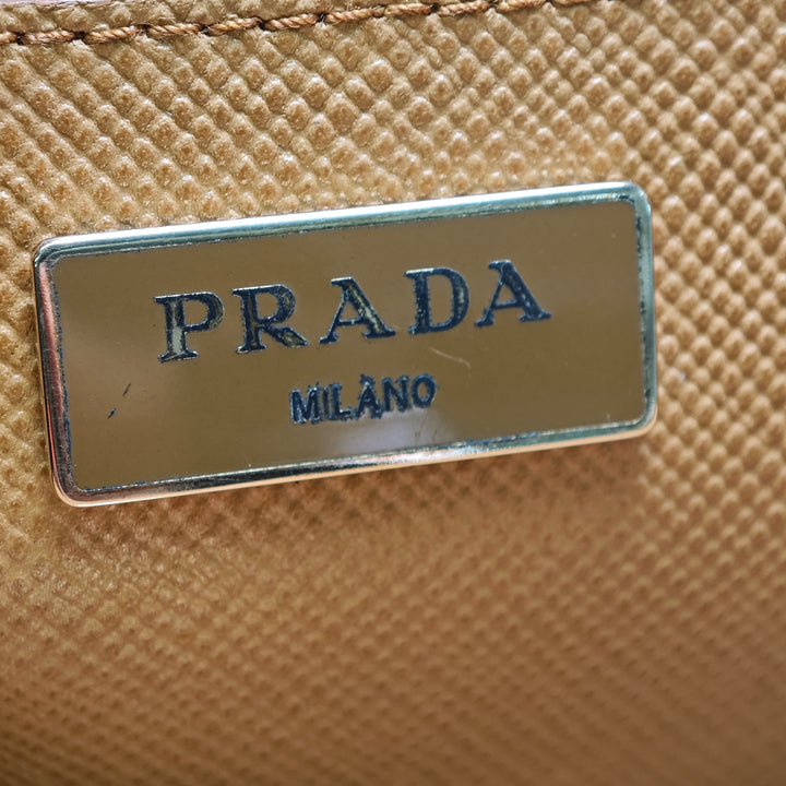 Prada Bicolor Saffiano Cuir à finitions Cuir Sac