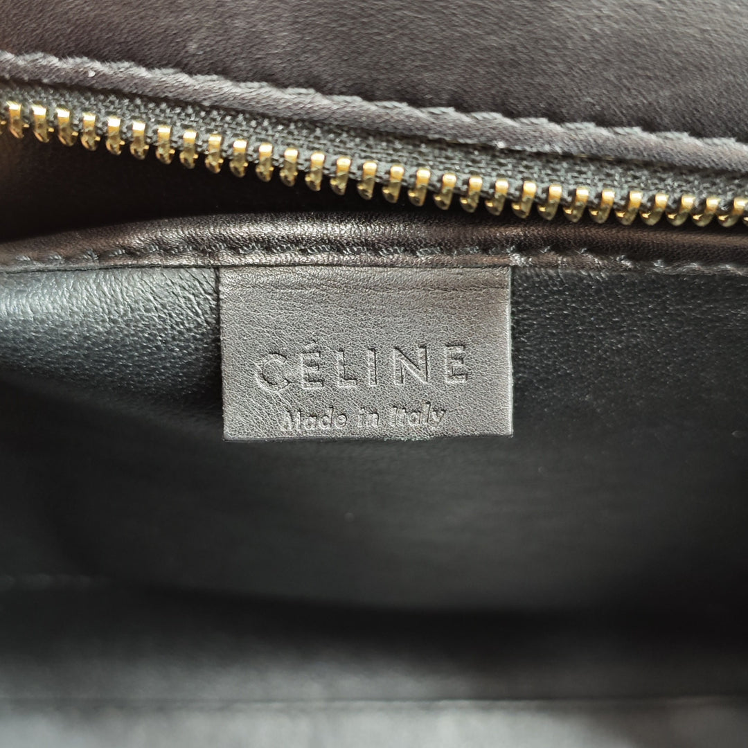 Celine Nano Tricolor Cuir de veau et Daim Luggage Cabas